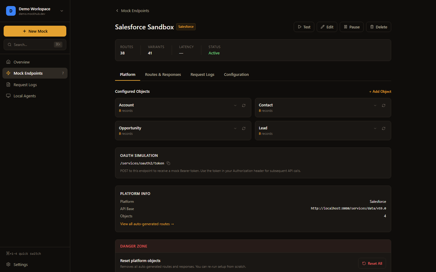 Salesforce/ServiceNow platform objects